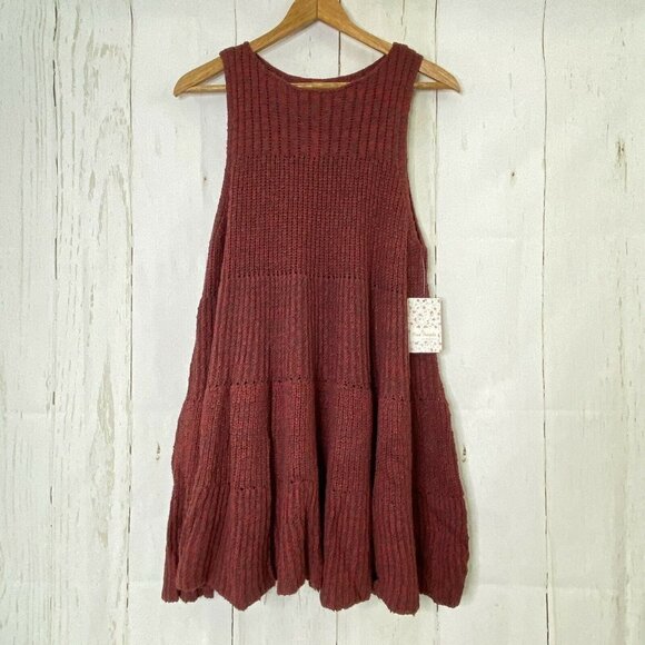 Free People XS Waterfall Ruffle Sleeveless Dress